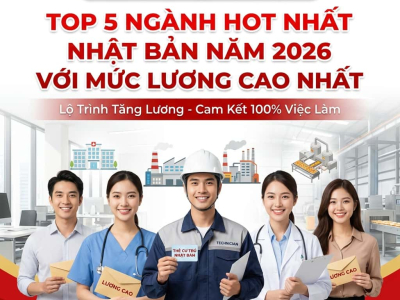 Top 5 Ngành Hot Đi Nhật 2026: Đơn Hàng Lương Cao & Cơ Hội Định Cư Khủng