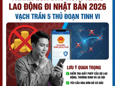 Tránh Lừa Đảo Đi Nhật 2026: Vạch Trần 5 Chiêu Trò XKLĐ Tinh Vi Chớ Dại Mắc Phải